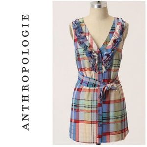 Anthro plaid tunic